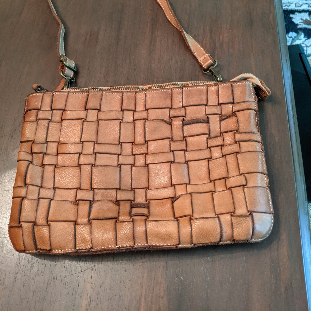 Italian leather crossbody Bag
